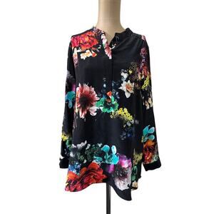 Amanda Uprichard Floral Silk Blouse